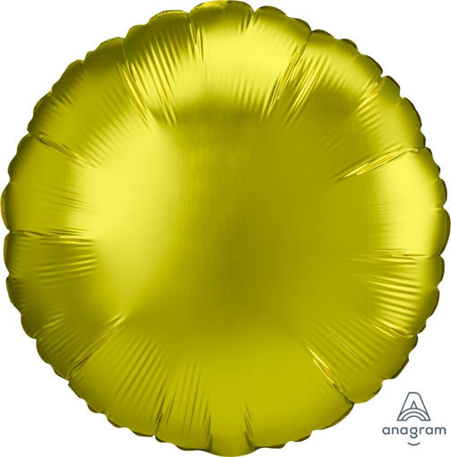 Picture of SATIN LUXE LEMON ROUND 17 INCH FOIL BALLOON